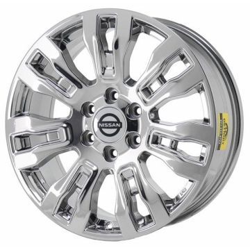 Nissan Titan Wheel Rim PVD Bright Chrome 62728 Stock Factory OEM Replacement