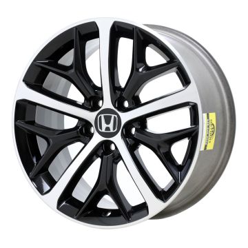 Honda Civic Wheel Rim Machined Black 63163 Stock Factory OEM Replacement