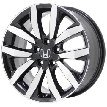 Honda Civic Wheel Rim Machined Black 63996 Stock Factory OEM Replacement