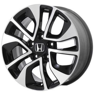 Honda Civic Wheel Rim Machined Black 64054 Stock Factory OEM Replacement