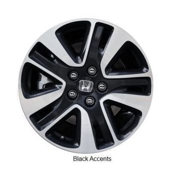 Honda Odyssey Wheel Rim Machined Black 64058 Stock Factory OEM Replacement