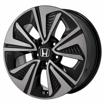 Honda Civic Wheel Rim Machined Black Smoked Clear 64098 Stock Factory OEM Replacement