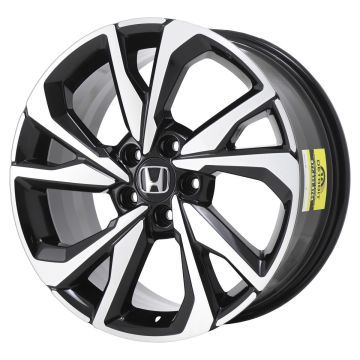 Honda Civic Wheel Rim Machined Black 64108 Stock Factory OEM Replacement