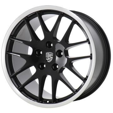 Porsche Panamera Wheel Rim Polished Lip Black 67393 (R) Stock Factory OEM Replacement