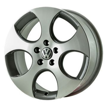 Volkswagen Golf Wheel Rim Machined Grey 69822 Stock Factory OEM Replacement