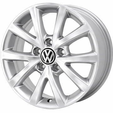 Volkswagen Jetta Wheel Rim Machined Silver 69897 Stock Factory OEM Replacement