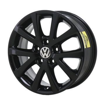 Volkswagen Jetta Wheel Rim Gloss Black 69897 Stock Factory OEM Replacement