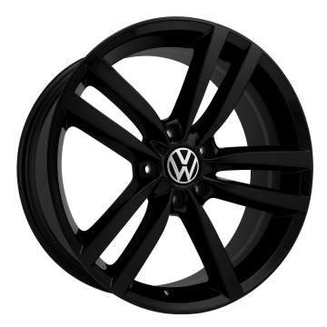 Volkswagen Touareg Wheel Rim Gloss Black 69917 Stock Factory OEM Replacement