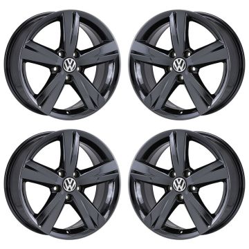 Volkswagen Passat Wheel Rim PVD Black Chrome 69928 Stock Factory OEM Replacement
