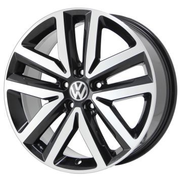 Volkswagen Jetta Wheel Rim Machined Black 69941 Stock Factory OEM Replacement