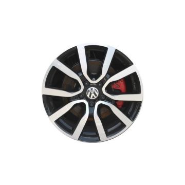 Volkswagen Golf Wheel Rim Machined Black 69943 Stock Factory OEM Replacement