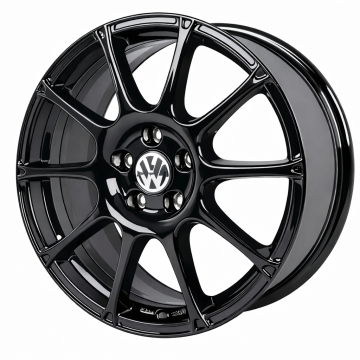 Volkswagen Jetta Wheel Rim Gloss Black 69965 Stock Factory OEM Replacement