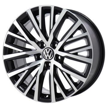 Volkswagen CC Wheel Rim Machined Black 69979 Stock Factory OEM Replacement
