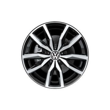 Volkswagen CC Wheel Rim Machined Black 69982 Stock Factory OEM Replacement