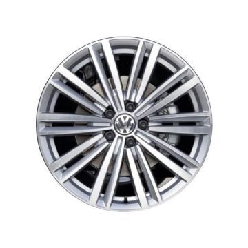 Volkswagen Passat Wheel Rim Machined Silver 69983 Stock Factory OEM Replacement