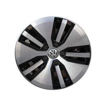 Volkswagen Golf Wheel Rim Machined Black 69988 Stock Factory OEM Replacement