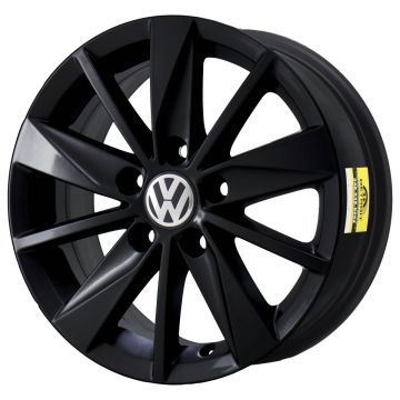 Volkswagen Golf Wheel Rim Gloss Black 69994 Stock Factory OEM Replacement