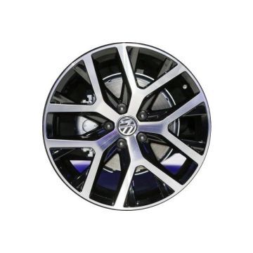 Volkswagen Beetle Wheel Rim Machined Black 69998 Stock Factory OEM Replacement