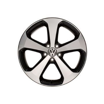 Volkswagen CC Wheel Rim Machined Black 70005 Stock Factory OEM Replacement