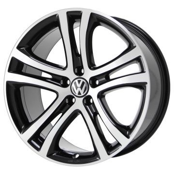 Volkswagen Tiguan Wheel Rim Machined Black 70011 Stock Factory OEM Replacement