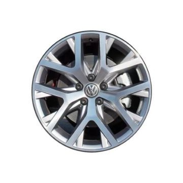 Volkswagen Golf Wheel Rim Machined Grey 70015 Stock Factory OEM Replacement