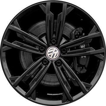 Volkswagen Jetta Wheel Rim Gloss Black 70061 Stock Factory OEM Replacement