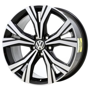 Volkswagen Passat Wheel Rim Machined Black 70069 Stock Factory OEM Replacement