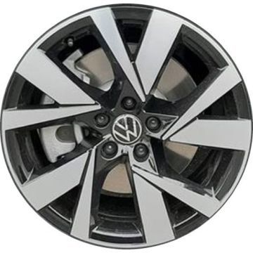 Volkswagen Atlas Cross Sport Wheel Rim Machined Black 70080 Stock Factory OEM Replacement