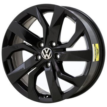 Volkswagen Taos Wheel Rim Gloss Black 70098 Stock Factory OEM Replacement