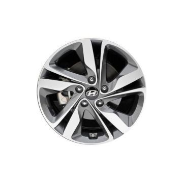 Hyundai Elantra Wheel Rim Machined Grey 70860 Stock Factory OEM Replacement