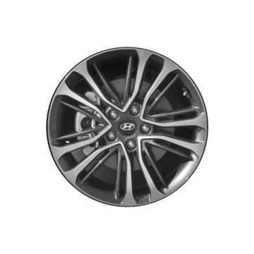 Hyundai Veloster Wheel Rim Machined Grey 70894 Stock Factory OEM Replacement