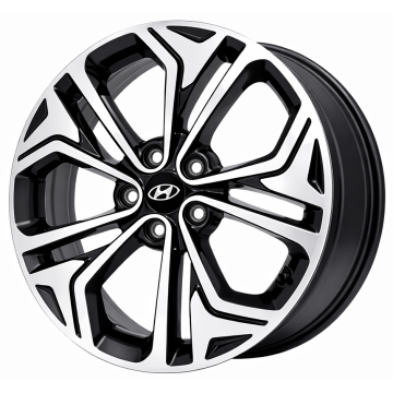 Hyundai Santa Fe Wheel Rim Machined Black 70948 Stock Factory OEM Replacement