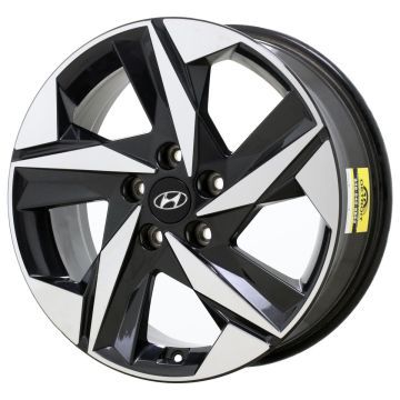 Hyundai Elantra Wheel Rim Machined Black 71003 Stock Factory OEM Replacement