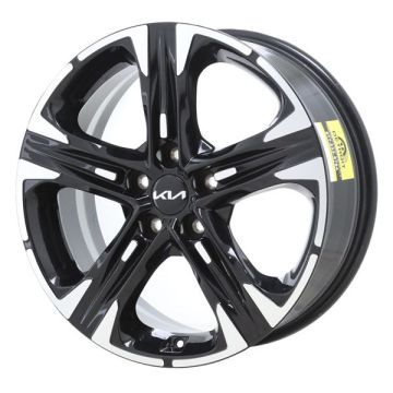 Kia K5 Wheel Rim Machined Black 71027 Stock Factory OEM Replacement