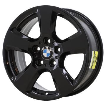 BMW 525i Wheel Rim Gloss Black 71208 Stock Factory OEM Replacement