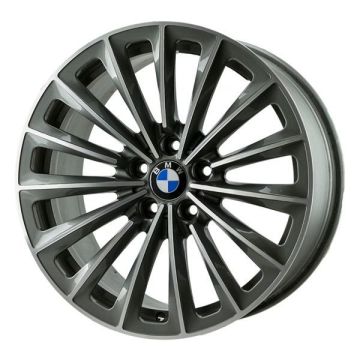 BMW 535i Wheel Rim Machined Grey 71331 (F) Stock Factory OEM Replacement