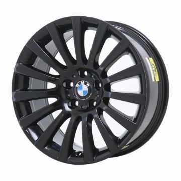 BMW 535i Wheel Rim Gloss Black 71332 (F) Stock Factory OEM Replacement
