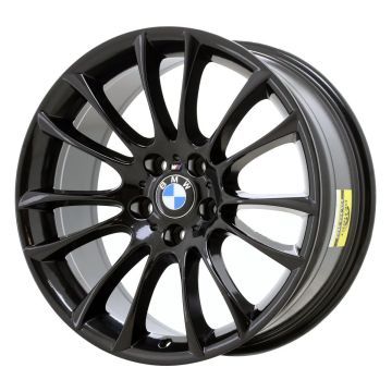BMW 535i GT Wheel Rim Gloss Black 71373 (F) Stock Factory OEM Replacement