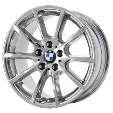 BMW 528i Wheel Rim PVD Bright Chrome 71407 (F) Stock Factory OEM Replacement
