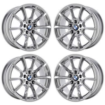 BMW 528i Wheel Rim PVD Bright Chrome 71407 (F) Stock Factory OEM Replacement