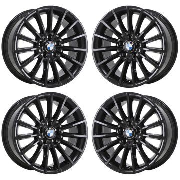 BMW 528i Exchange Wheels Set of 4-Exchange Rims Set of 4 Gloss Black 71409