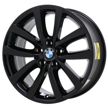 BMW 528i Wheel Rim Gloss Black 71416 Stock Factory OEM Replacement