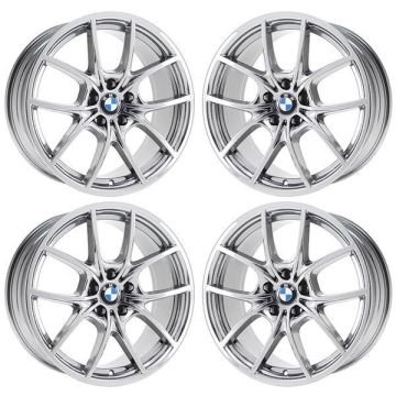 BMW 528i Wheel Rim PVD Bright Chrome 71424 (F) Stock Factory OEM Replacement
