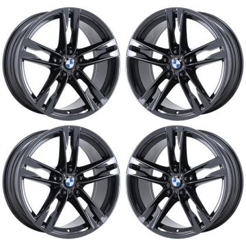 BMW 640i Wheel Rim PVD Black Chrome 71521 (F) Stock Factory OEM Replacement