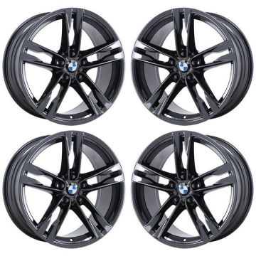 BMW 640i Wheel Rim PVD Black Chrome 71521 (F) Stock Factory OEM Replacement