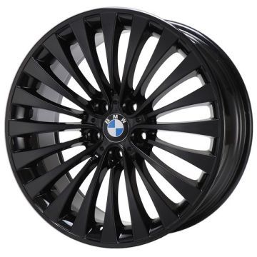 BMW 528i Wheel Rim Gloss Black 71528 (F) Stock Factory OEM Replacement