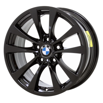 BMW 320i Wheel Rim Gloss Black 71536 Stock Factory OEM Replacement