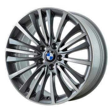 BMW 528i Wheel Rim Machined Grey 71582 (F) Stock Factory OEM Replacement