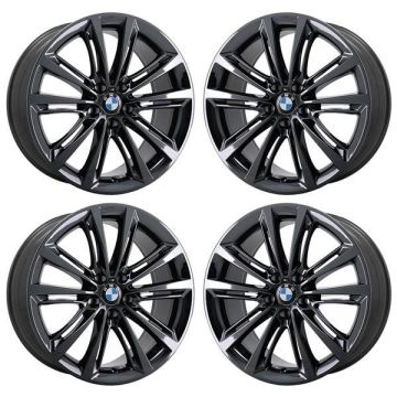 BMW 528i Wheel Rim PVD Black Chrome 71584 (F) Stock Factory OEM Replacement