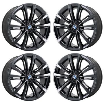 BMW 528i Wheel Rim PVD Black Chrome 71584 (F) Stock Factory OEM Replacement